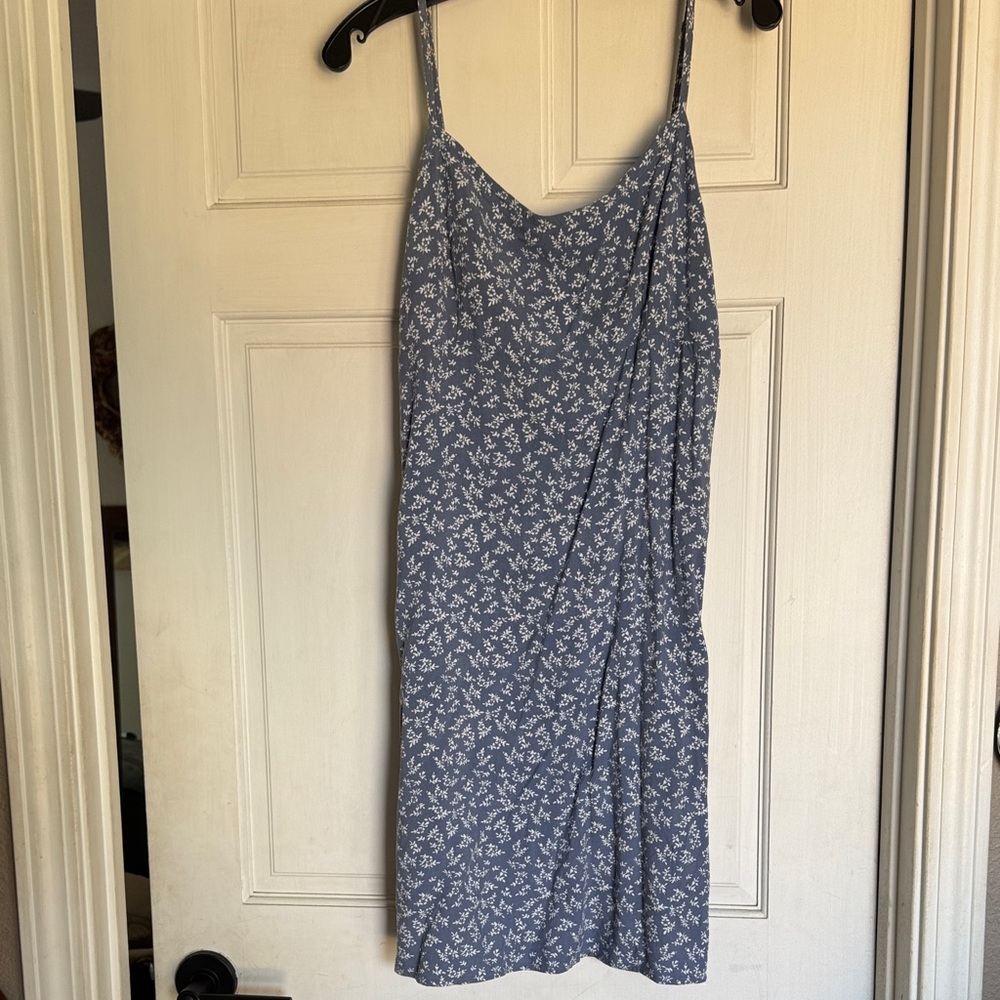 Brandy Melville Blue Floral Mini Dress